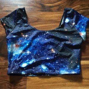 Blackmilk Galaxy Blue Nana Top S